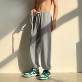 立体剪裁宽松情侣休闲束脚卫裤男女运动裤A340P45控68，男装休闲裤，电商A309