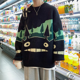 卡通图案提花加厚毛衣男士潮牌针织衫P65，男装针织衫/毛衣，电商A309