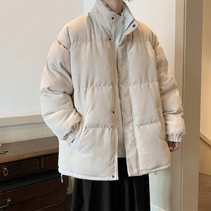 灯芯绒棉衣男士冬季加厚羊羔毛袄子外套 777P110 控148图片