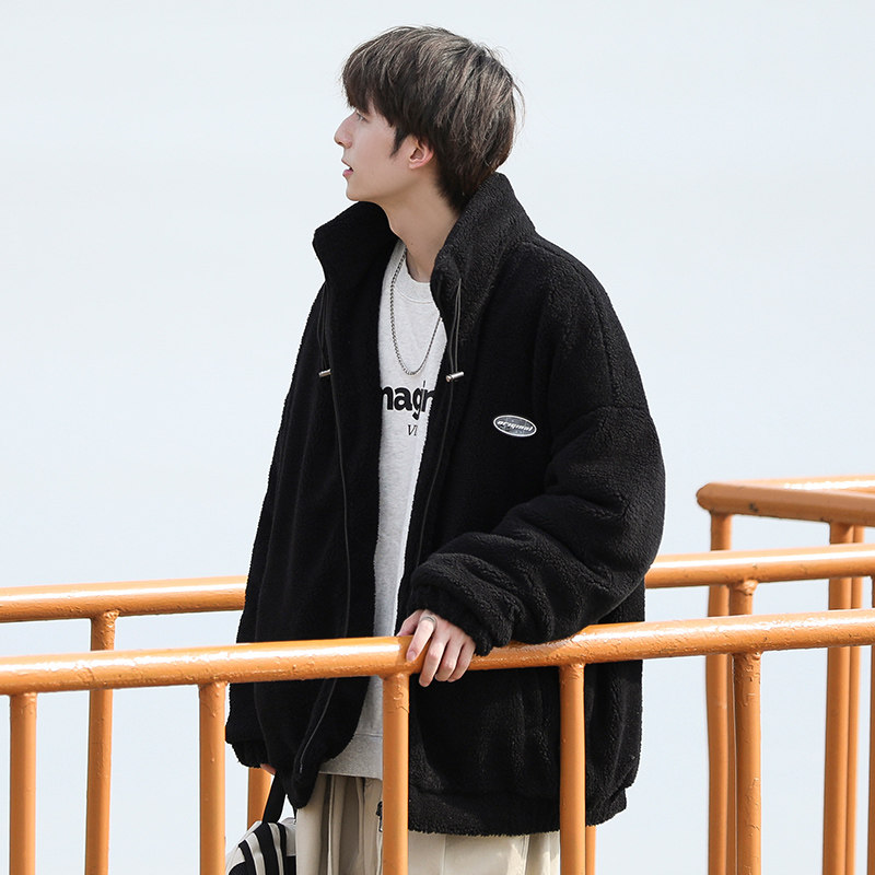 冬季新款羊羔毛加厚棉衣外套情侣装保暖棉服102P110控148,男装棉衣,电商A309