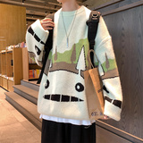 卡通图案提花加厚毛衣男士潮牌针织衫P65，男装针织衫/毛衣，电商A309