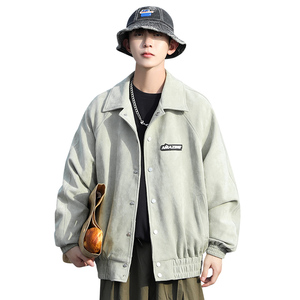 秋季新款cityboy麂皮绒夹克男潮牌翻领外套棒球服 A365P90图片