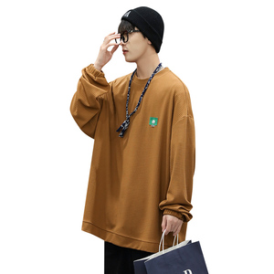 主推~秋 华夫格贴标cityboy潮牌长袖t恤男女宽松卫衣 A363P40图片