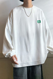 秋季华夫格圆领套头卫衣男潮牌宽松长袖t恤A363P40，男装卫衣，电商A309