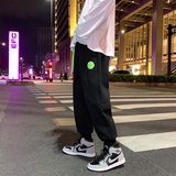 夜景秋季运动卫裤男K310P35控49黑，男装休闲裤，电商A309