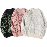 秋冬女生慵懶風(fēng)潮牌寬松毛衣中性風(fēng)長(zhǎng)袖針織衫MY314P65，女裝針織衫/毛衣，電商A309