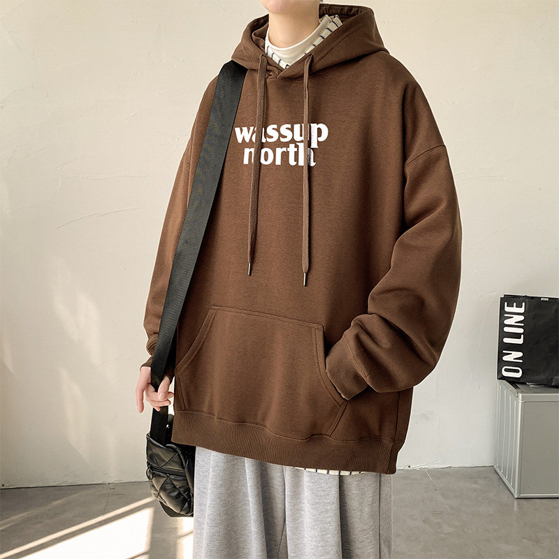 超柔加绒连帽卫衣男女宽松潮牌帽衫外套A381P60控88,男装卫衣,电商A309