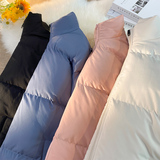 得物品质~纯色保暖立领棉服男女同款555TP65，男装棉衣，电商A309