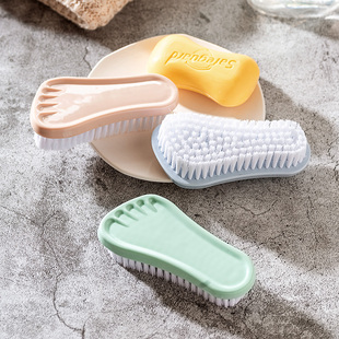 顺美 家务清洁刷子超萌可爱创意脚丫洗衣刷 塑料软毛脚型刷0.07kg