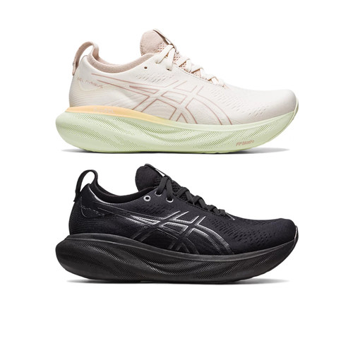 亚瑟士女鞋nimbus25减震跑步鞋