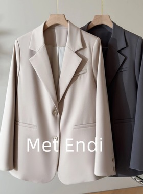 Met Endi西装外套女2025年春季新款休闲韩版高级时尚职业小西服