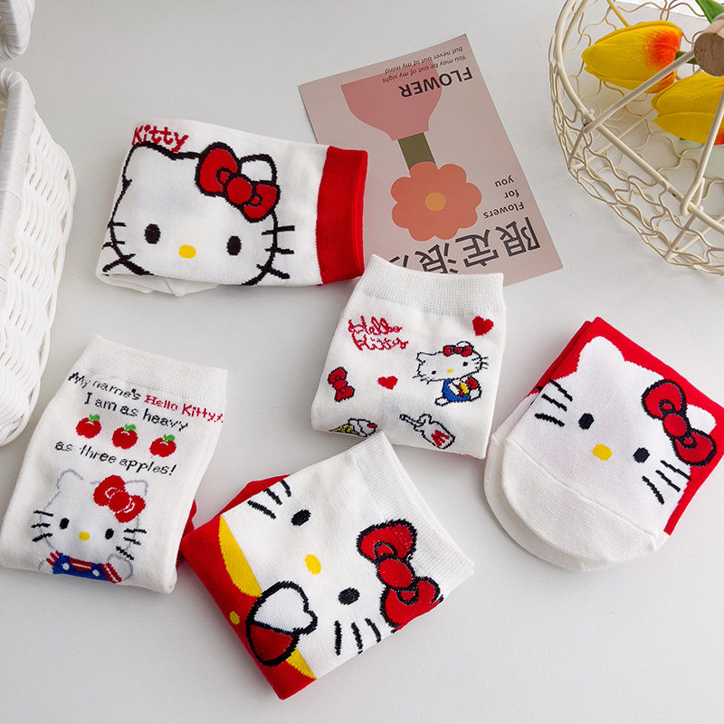日系春夏大猫咪棉线卡通袜直板船袜成人女袜 可爱猫棉袜学生短袜,女士内衣/男士内衣/家居服,船袜,淘宝优惠券,粉丝福利购,淘宝优惠卷