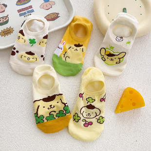 船袜女夏天不掉跟防滑棉薄款 硅胶浅口袜套 可爱学生隐形袜子夏季