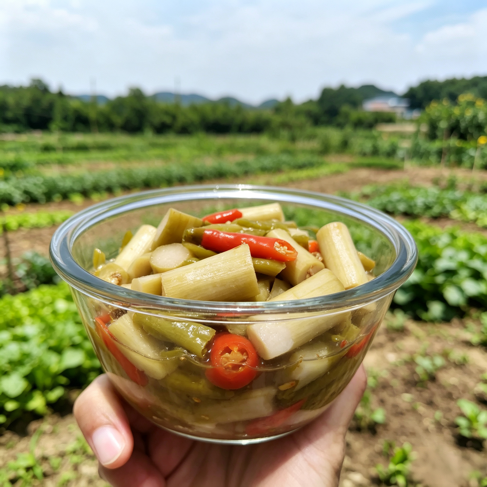 海南特产 山野雷公笋酸 雷雨而生的脆嫩野菜 传统腌制开胃酸笋