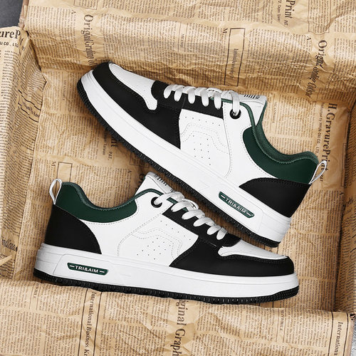 大码鞋2025春秋透气黑白熊猫板鞋