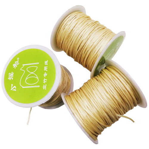 1.4毫米空竹扁线蜡绳小摇舲长杆