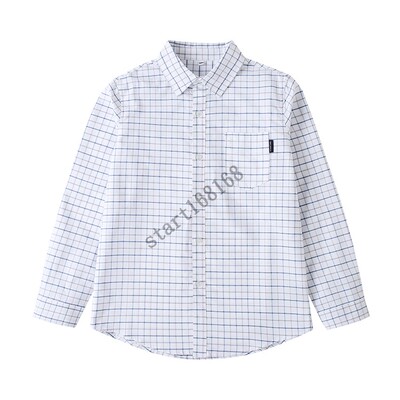 starting春秋款格子衬衫长袖校服