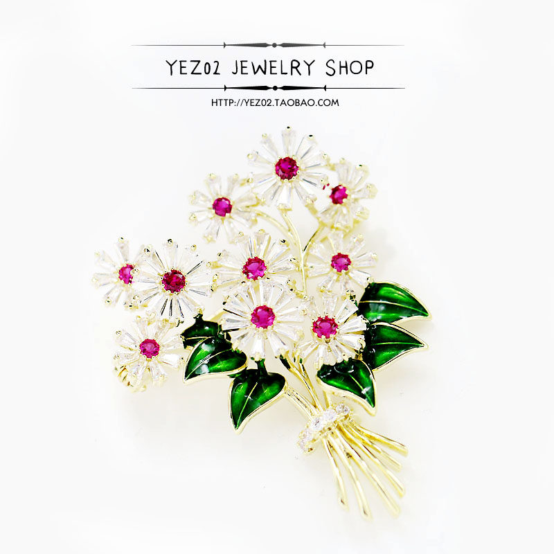 简约花朵胸针女网红别针装饰百搭高档防走光领针胸花开衫外套配饰,饰品/流行首饰/时尚饰品新,胸针,淘宝优惠券,粉丝福利购,淘宝优惠卷
