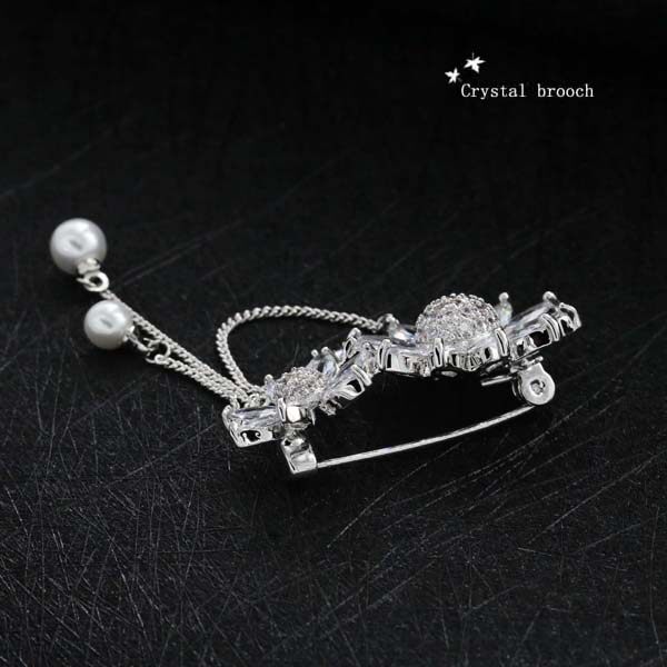 Broche femme en Zircon diamant - Ref 1177481 Image 5