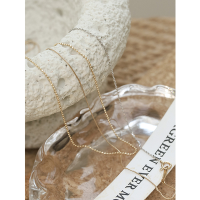 苹果的生活家|金银双色三段式 叠戴YYDS毛衣链无吊坠10K金长项链