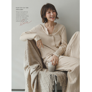 睡衣套装 苹果 丝柔纺纤维专利面料两件套长袖 人生家居服 生活家