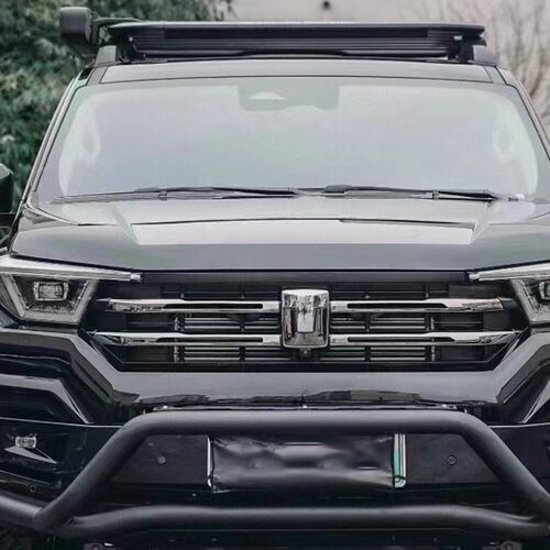 适用于坦克400HI4-T冲沙杠内置绞盘支架冲坡前杠抗撞黑金刚前杠