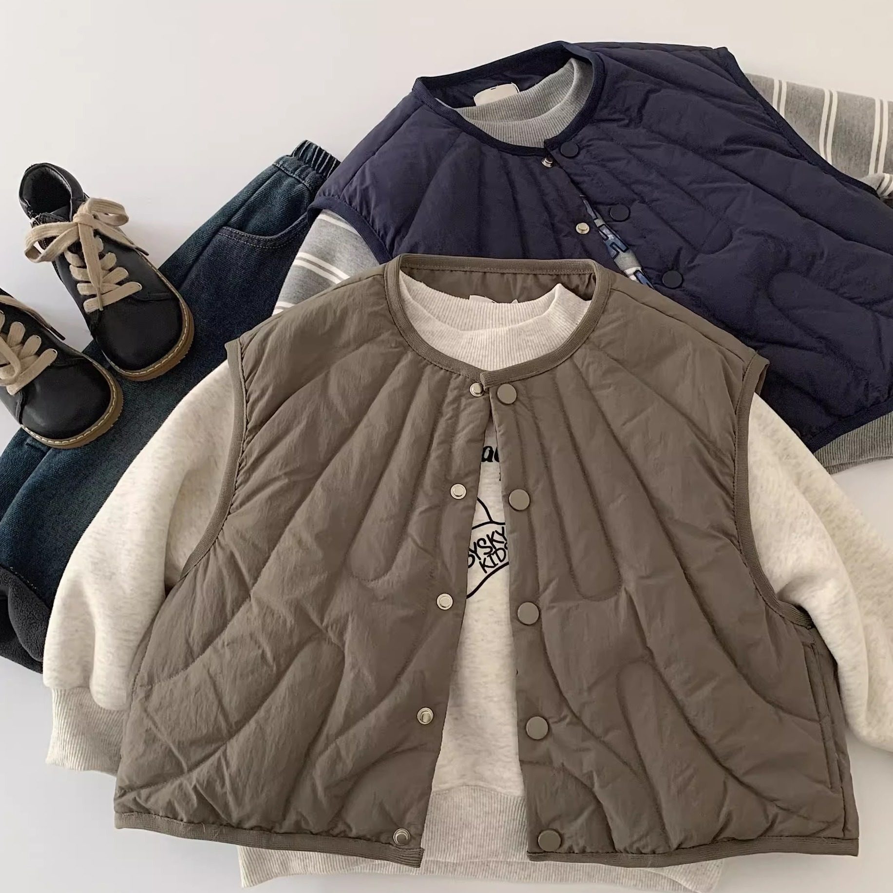 校服内搭神器~男女童羽绒马甲