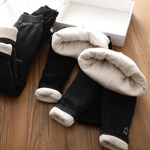 夹棉百搭长裤 儿童新款 冬 棉裤 一条过冬女童羊绒蚕丝加厚保暖打底裤