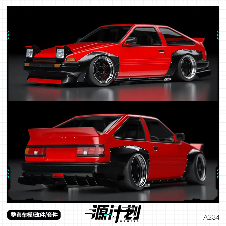 1/24AE86ZERO零模型宽体