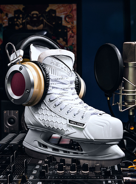 黑龙新款冰球鞋蜂巢球刀儿童白色鞋成人冰刀鞋男女初学真冰滑冰鞋