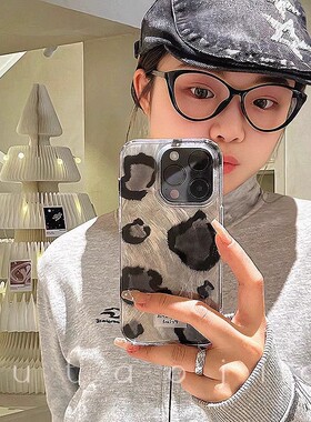 豹纹适用红米k70手机壳iphone16pro羽纱mate60华为nova12新款s18女x100套50防摔xsmax高级p60小米14苹果15/16