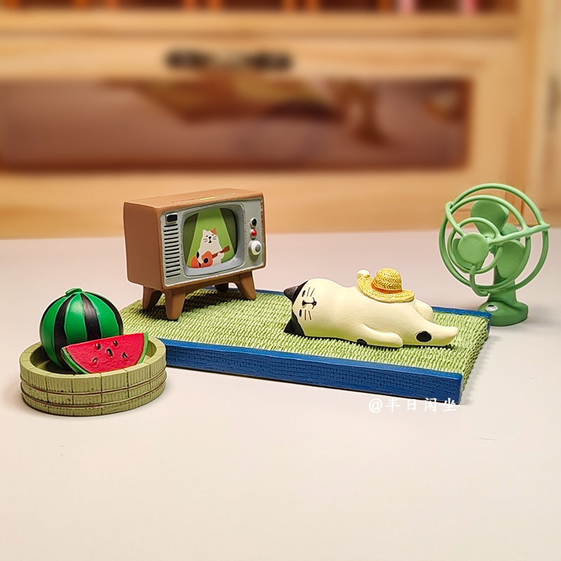 夏日午后酣睡治愈系办公室桌面车载可爱幸福感小物件生日礼物女生