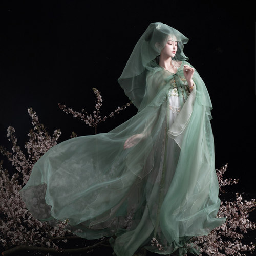 织尚御司汉服女薄款斗篷轻纱飘逸