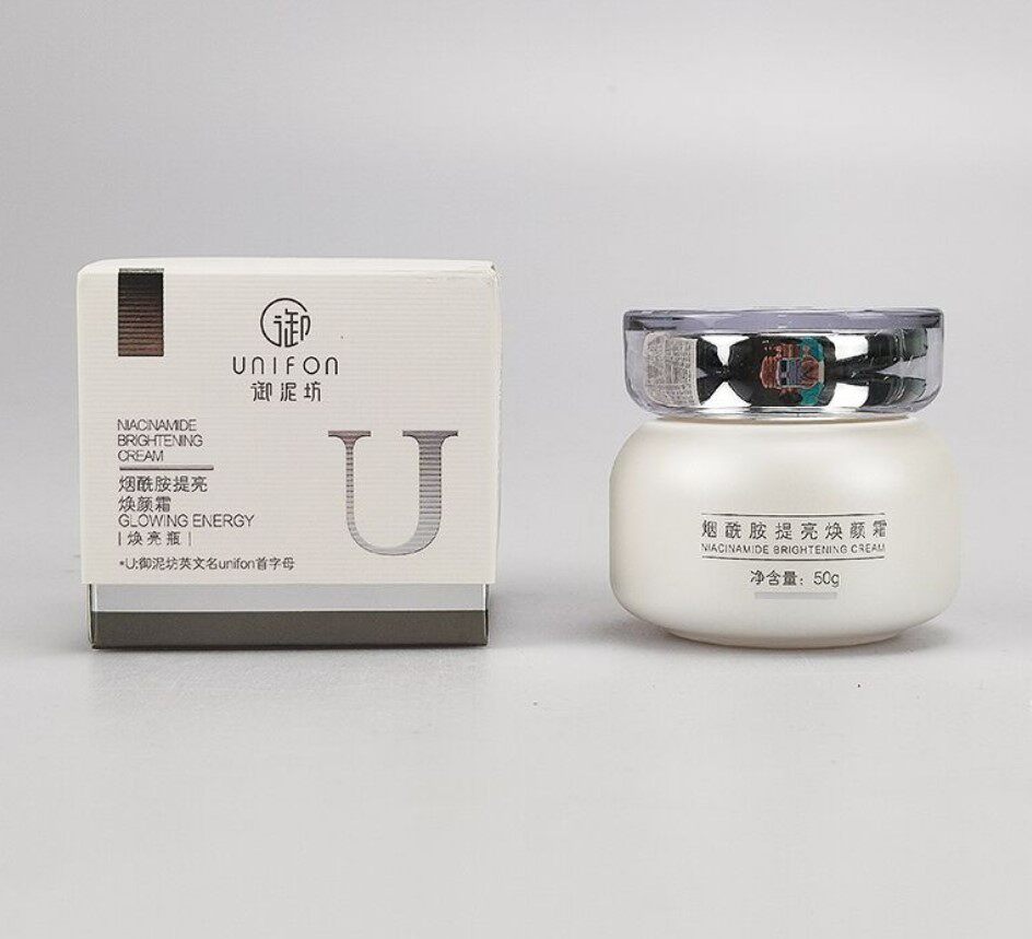 御泥坊烟酰胺美白提亮焕颜面霜50g补水保湿去黄提亮肤色淡斑秋冬