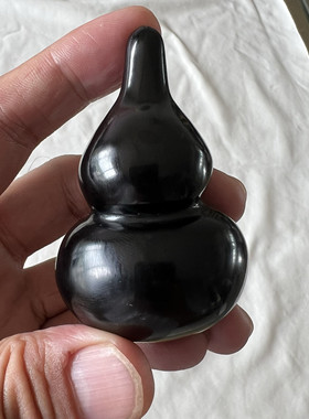 抚顺煤精葫芦摆件手把件手工雕刻天然无优化原矿厂家直销随机发货