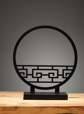 仿古木质花架子桌面室内美观