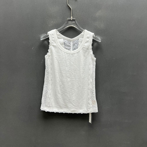 欧洲站春季蕾丝镂空百搭背心