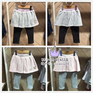 150码 140码 小熊童装 冬款 PCWM84V42M 女童加绒打底裙裤 110码