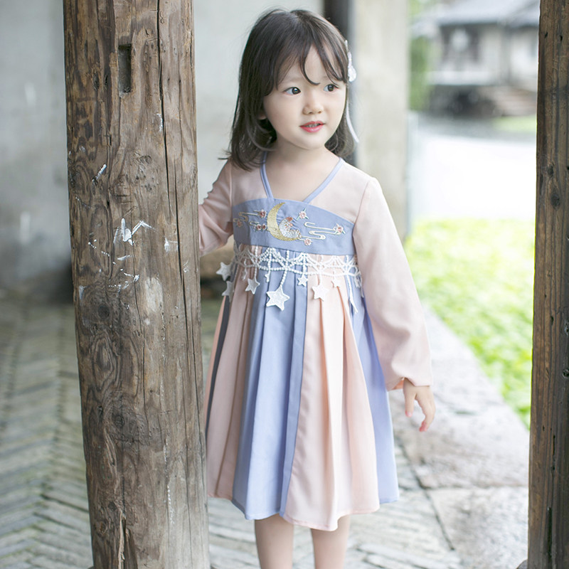 girl Hanfu spring clothes Children Embroidery Lace tassels Chinese style children 2020 new pattern Dress ancient costume Ruskirtin the Children/Baby/Family fitted , Children's Robes/Costume/National costume , Hanfu category - from Buy2taobao.com to provide professional Taobao agent buy service