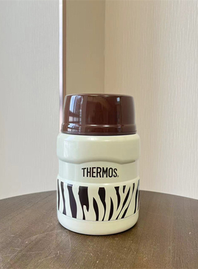 SK3000膳魔师大容量儿童焖烧罐THERMOS食品罐不锈钢带折叠勺470ml