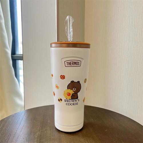 膳魔师大容量桌面吸管杯LINE联名