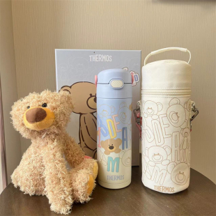 膳魔师&13DE 水杯小熊礼盒 MARZO联名儿童保温杯吸管杯PPSU夏季