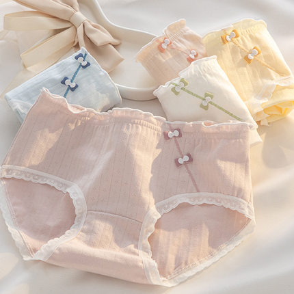 A类婴儿棉国风内裤女7A抗菌裆透气中腰包臀可爱少女学生三角裤头