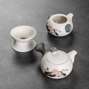 陶瓷公道杯茶漏一体茶壶泡茶过滤网三件套功夫茶具公杯分茶器家用