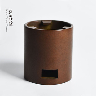 茶道烧水煮茶器 观物 小崇正 手工炭炉小号 铜茶炉铜艺风炉