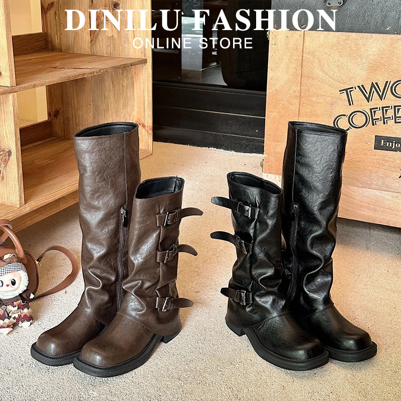 大码长靴女41-43长筒靴冬季加绒