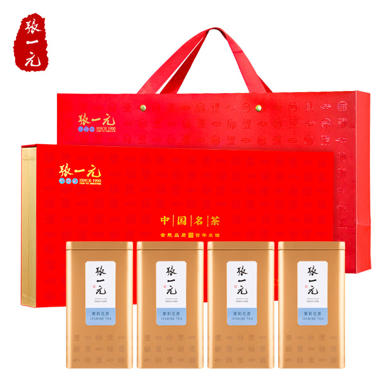 张一元茉莉雪针礼盒装400g图片