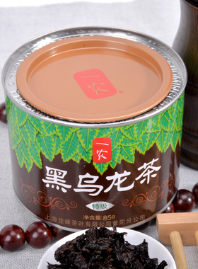 一农 特级黑乌龙茶85g/罐 高浓度茶叶木炭技法乌龙茶