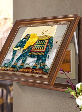 美式大象电表箱装饰画强电箱电闸
