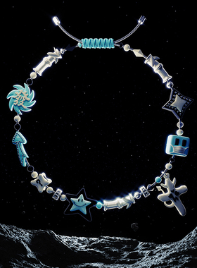 PSY.P联名VSCH LUCKY STAR CH-02步步高升面包幸运星项链明星同款